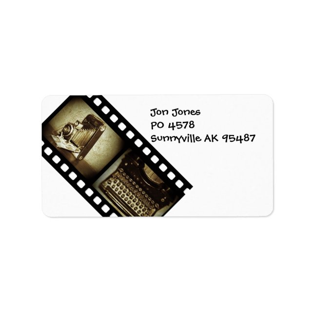 Etiqueta Vintage Film (Frente)