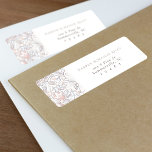 Etiqueta Vintage Floral Custom Return Address Lily Morris<br><div class="desc">Complemente sua correspondência de casamento com nossas etiquetas de endereço de retorno personalizadas, com um design floral vintage que captura a essência da elegância clássica. Essas etiquetas exibem uma série de lírios saborosos em uma paleta que tece tons suaves de marfim, blush e azure pálidos, colocados contra um fundo branco...</div>