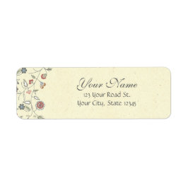 Etiqueta Vintage Floral Edge