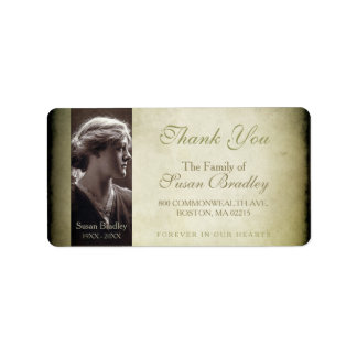 Etiqueta Vintage Frame Family Obrigado Rótulo