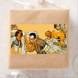 Etiqueta Vintage Halloween Festa de Costume