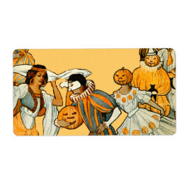 Etiqueta Vintage Halloween Festa de Costume