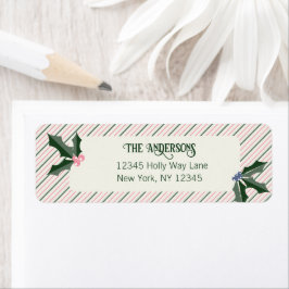 Etiqueta Vintage Holly Address