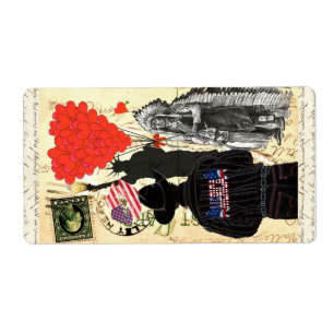 Etiqueta Vintage Merica
