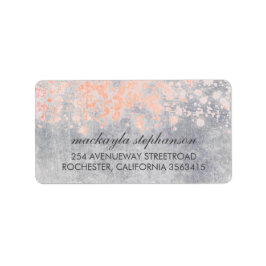 Etiqueta Vintage Pink Confetti Wedding