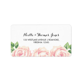 Etiqueta Vintage Rosa Wedding