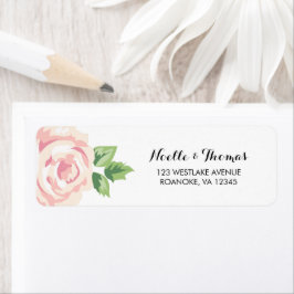 Etiqueta Vintage Rosas Floral
