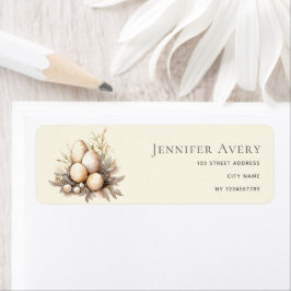 Etiqueta Vintage Rustic Personalized Easter