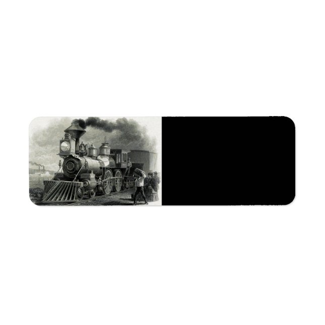 Etiqueta Vintage Steam Train (Frente)