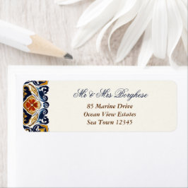 Etiqueta Vintage Talavera Azulejo azulejos Azulejo