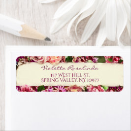 Etiqueta Vintage Vintage, Joia Floral Para O Mundo