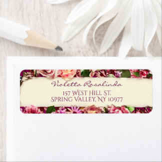 Etiqueta Vintage Vintage, Joia Floral Para O Mundo