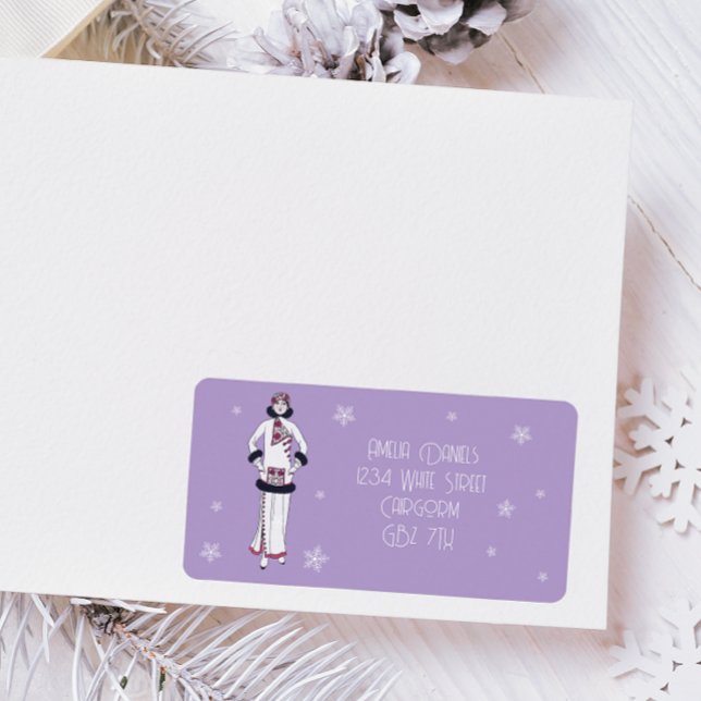 Etiqueta Vintage Winter Fashion  (Criador carregado)