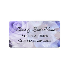 Etiqueta Violet Blue Florals