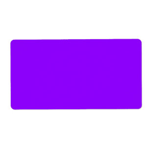 Etiqueta violeta elétrica a cores