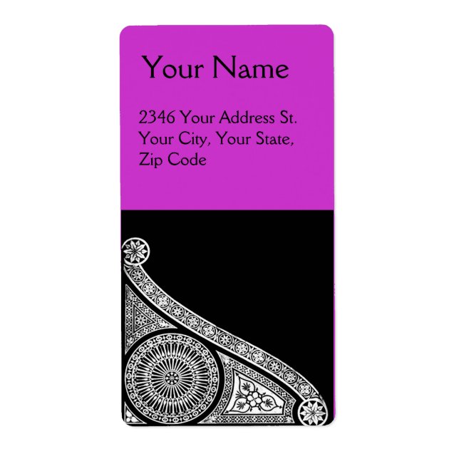 Etiqueta Violeta Roxo RENAISSANCE (Frente)