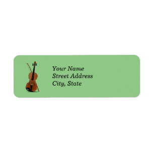 Etiqueta Violino e modelo de Arco, personalize