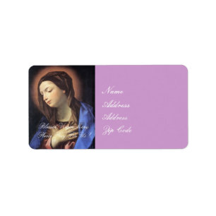 ETIQUETA VIRGEM BEM-VINDA MARY POR FAVOR, ORTE POR NÓS