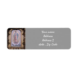 Etiqueta Virgem de Guadalupe