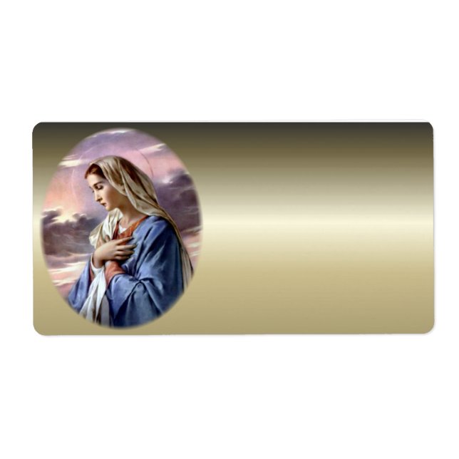Etiqueta Virgem Maria Abençoada - Mãe de Deus (Frente)