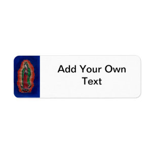 Etiqueta Virgen de Guadalupe