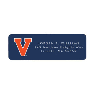 Etiqueta Virginia Cavaliers Graduação