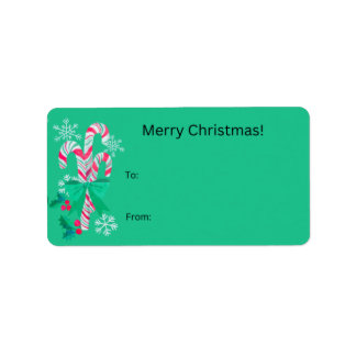 Etiqueta Vírgula verde-doce de dote de Natal