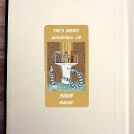 Etiqueta Visitando a Piscina do Piptrixons Bookplate