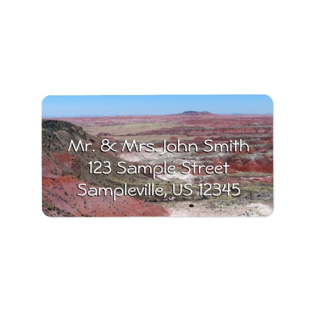 Etiqueta Vista do Painted Desert Rim (Frente)