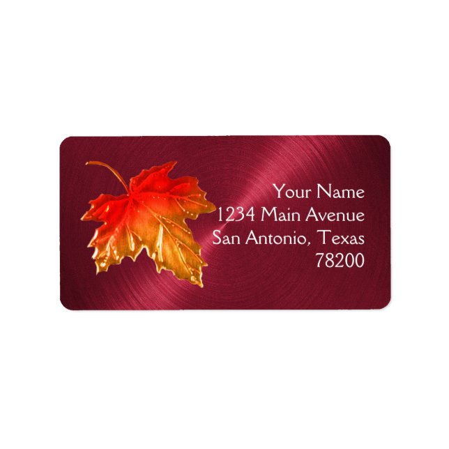 Etiqueta Vista Metálica Vermelha (Frente)