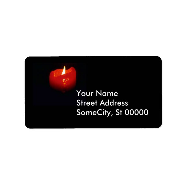 Etiqueta - voltar - Vela Vermelha (Frente)