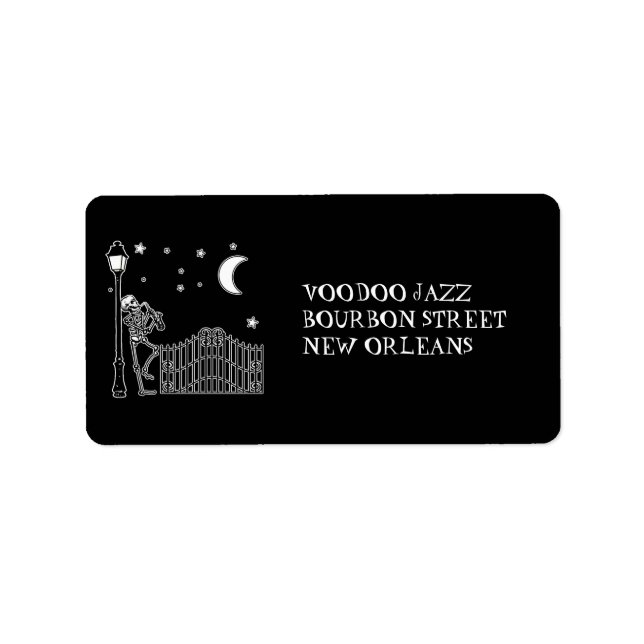 Etiqueta Voodoo Jazz Saxofone Player (Frente)