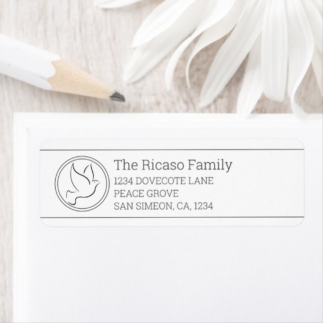 Etiqueta Vovó de Natal Personalizado da Paz (Insitu)