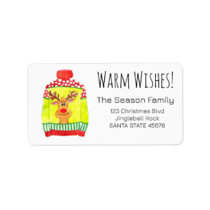 Etiqueta Warm Wish Natal Sweet Label