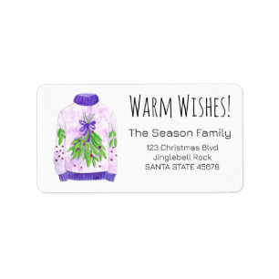 Etiqueta Warm Wish Natal Sweet Label