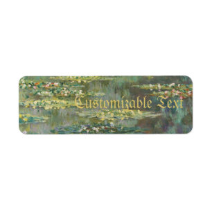 Etiqueta Water Lily Pond Claude Monet
