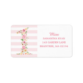 Etiqueta Watercolor Floral One First Birday