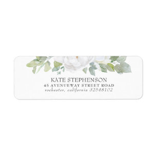 Etiqueta Watercolor Greenerase deixa jardim elegante