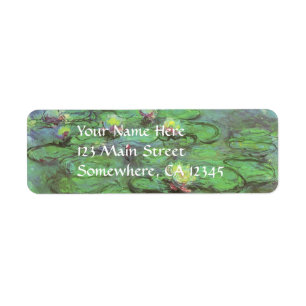 Etiqueta Waterlilies por Claude Monet, impressionismo do