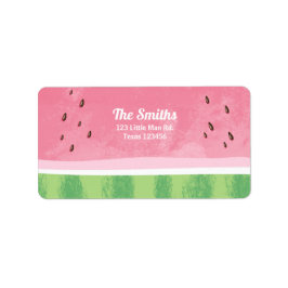 Etiqueta Watermelle Address Label Melon Party - Fruta Verão