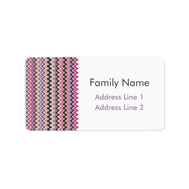 Etiqueta Wave Chevron Bold (Frente)