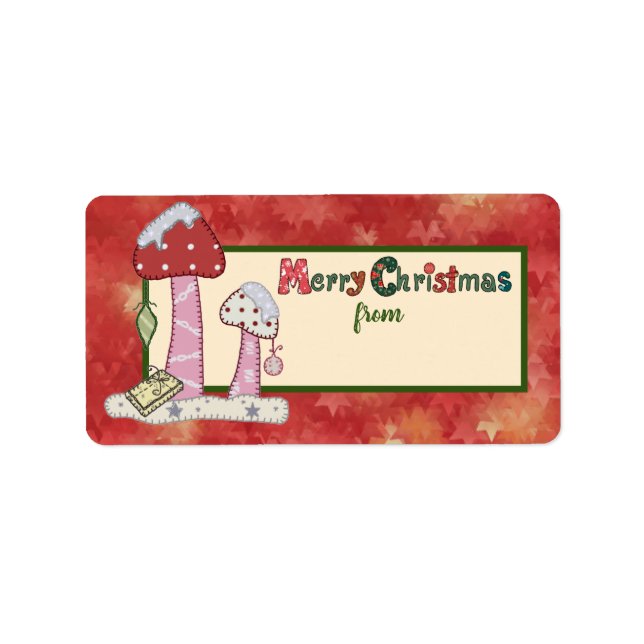 Etiqueta Weihnachtsstickbild (Frente)