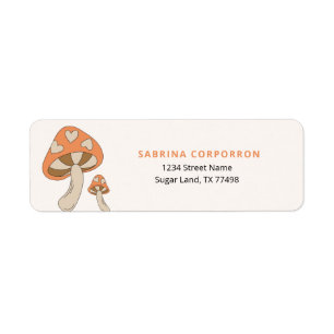 Etiqueta Whimsroom Orange Brown Earthtone