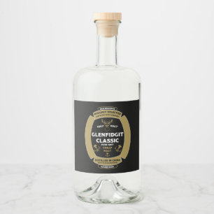 Etiqueta Whiskey Scotch de Natal