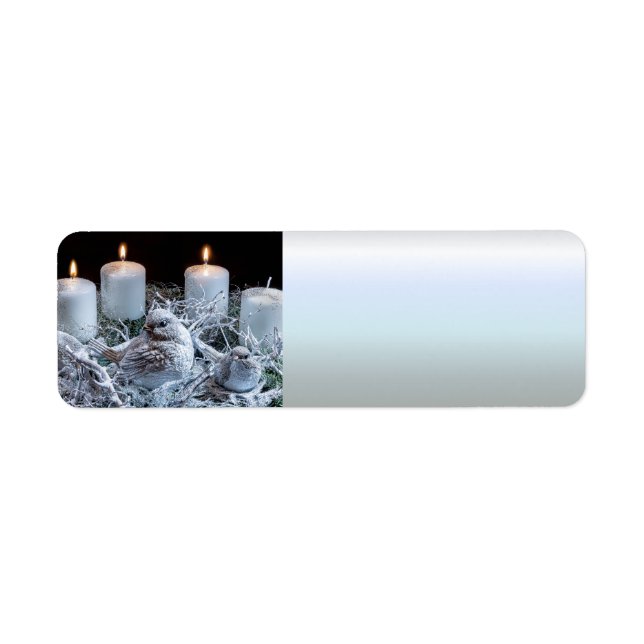 Etiqueta White Advent Wreath (Frente)