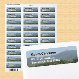 Etiqueta White Mountains New Hampshire Return Address