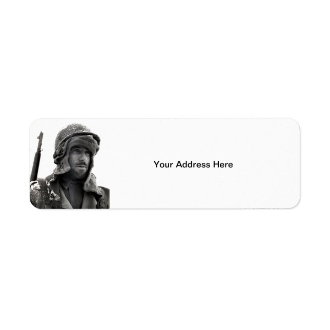 Etiqueta WII American Infantryman (Frente)