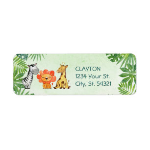 Etiqueta Wild One, Safari Primeiro Aniversário