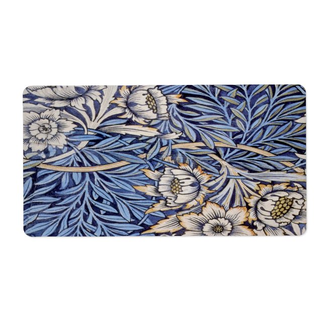 Etiqueta William Morris linda Art Nouveau design, vinta (Frente)