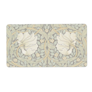 Etiqueta William Morris Pimpernel Vintage Pré-Raphaelite